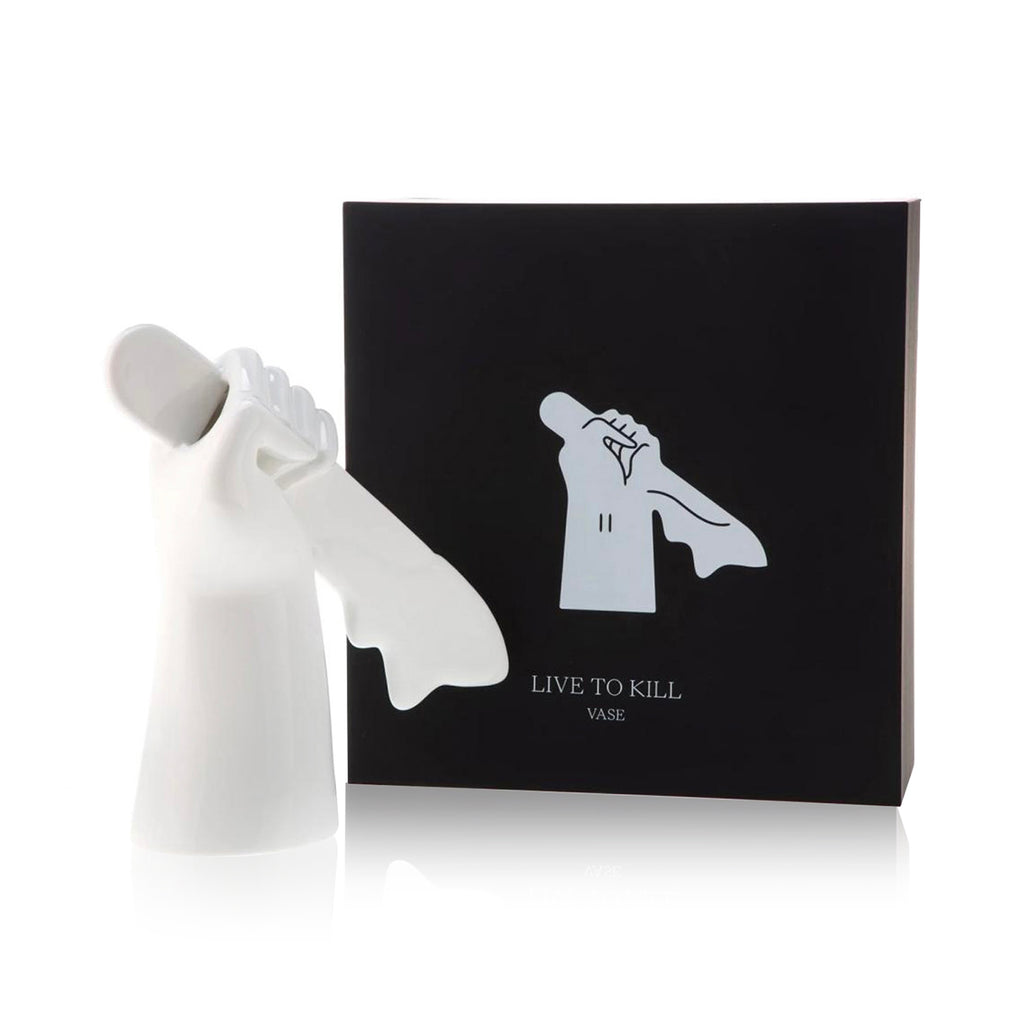 CLEON PETERSON 'Live to Kill Hand' Ceramic Art Vase