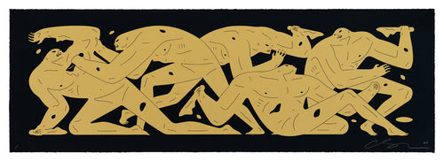 CLEON PETERSON 'Nowhere Man' (2024) Screen Print (black/gold)