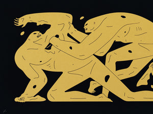 CLEON PETERSON 'Nowhere Man' (2024) Screen Print (black/gold)