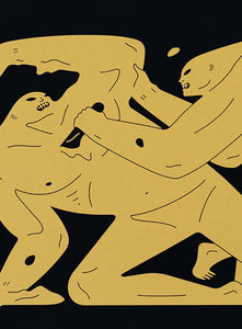 CLEON PETERSON 'Nowhere Man' (2024) Screen Print (black/gold)