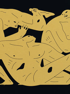 CLEON PETERSON 'Nowhere Man' (2024) Screen Print (black/gold)