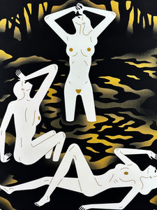 CLEON PETERSON 'River of Blood' (gold) Screen Print - Signari Gallery 