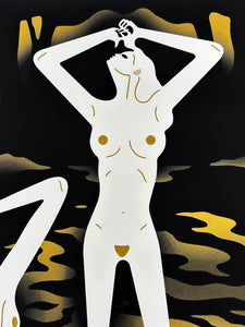 CLEON PETERSON 'River of Blood' (gold) Screen Print - Signari Gallery 