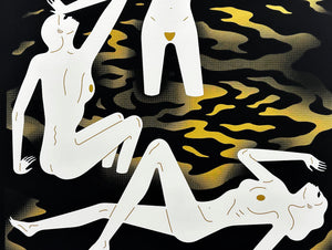 CLEON PETERSON 'River of Blood' (gold) Screen Print - Signari Gallery 