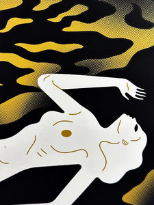 CLEON PETERSON 'River of Blood' (gold) Screen Print - Signari Gallery 