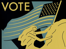 Load image into Gallery viewer, CLEON PETERSON &#39;VOTE/Keep Hope and Freedom Alive!&#39; (2024) Screen Print