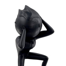 Load image into Gallery viewer, CLEON PETERSON &#39;World on Fire&#39; (2021) Black Matte Resin Designer Art Sculpture