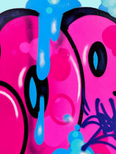 Load image into Gallery viewer, COPE2 &#39;Bubble Tag Drip&#39; (2024) Original Mixed Media on Wrapped Canvas - Signari Gallery 
