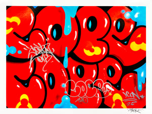 COPE2 x Signari + PMV 'Dripping Tags' (2025) Giclée Print (HE-1)