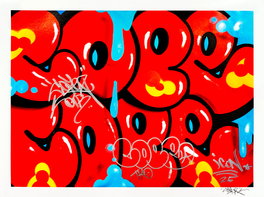 COPE2 x Signari + PMV 'Dripping Tags' (2025) Giclée Print (HE-1)