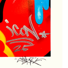 Load image into Gallery viewer, COPE2 x Signari + PMV &#39;Dripping Tags&#39; (2025) Giclée Print (HE-1)