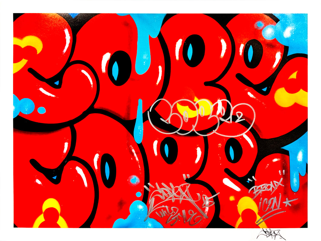 COPE2 x Signari + PMV 'Dripping Tags' (2025) Giclée Print (HE-2)