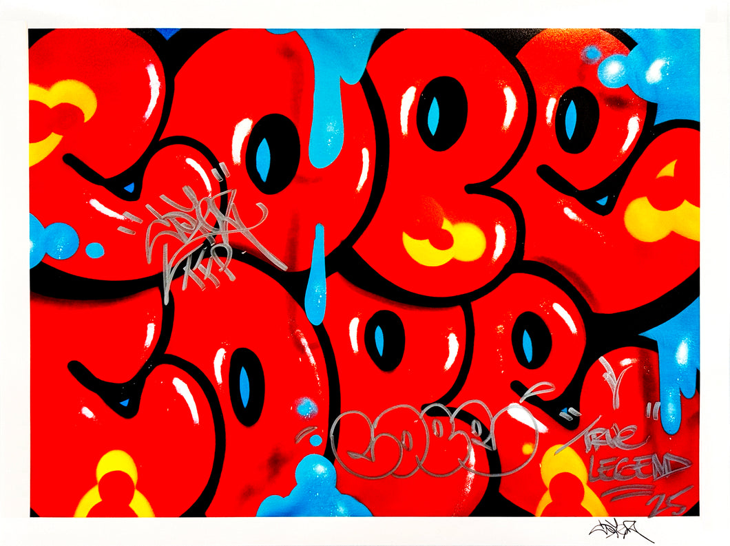 COPE2 x Signari + PMV 'Dripping Tags' (2025) Giclée Print (HE-4)