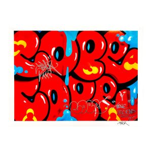 COPE2 x Signari + PMV 'Dripping Tags' (2025) Giclée Print (HE-4)