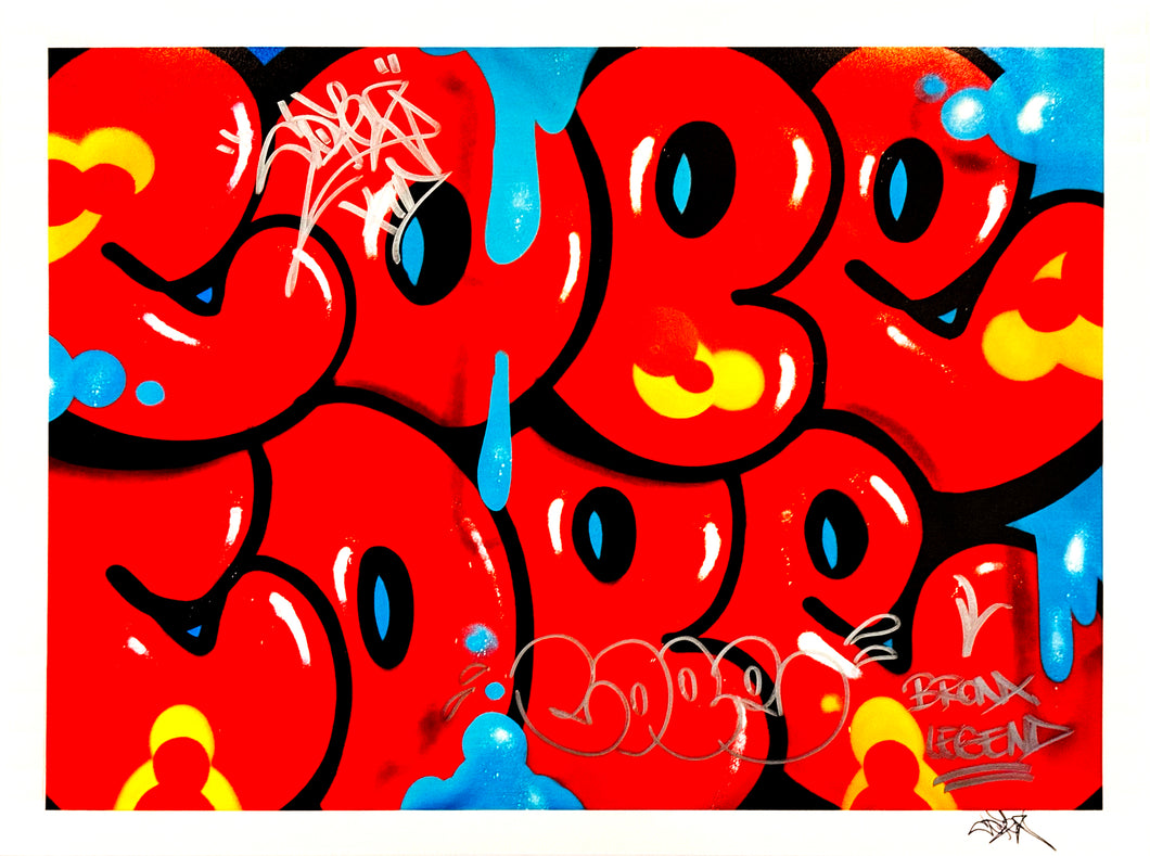COPE2 x Signari + PMV 'Dripping Tags' (2025) Giclée Print (HE-5)