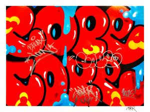 COPE2 x Signari + PMV 'Dripping Tags' (2025) Giclée Print (HE-6)