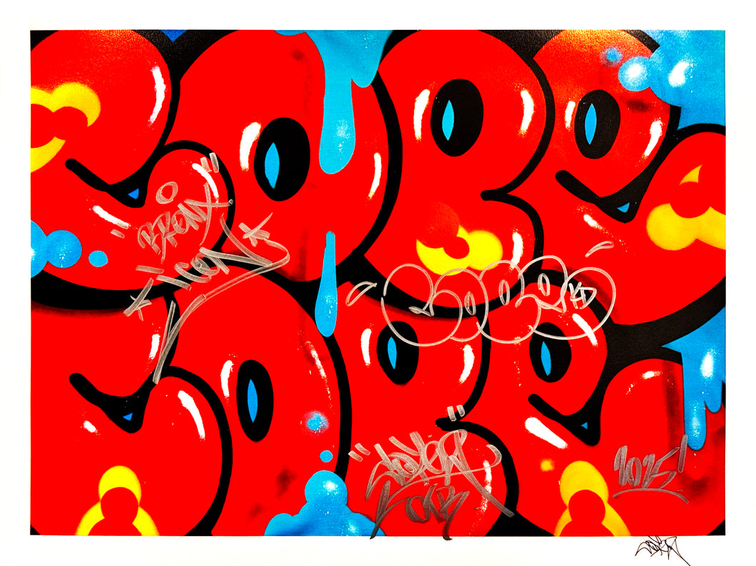 COPE2 x Signari + PMV 'Dripping Tags' (2025) Giclée Print (HE-6)