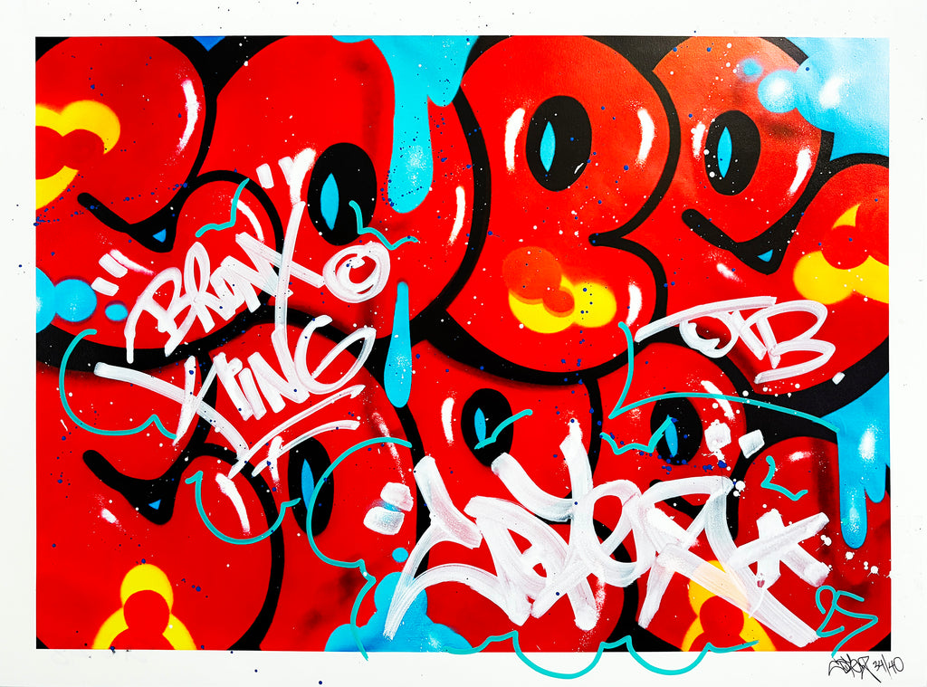 COPE2 x Signari + PMV 'Dripping Tags' (2025) Giclée Print (SHE-4/8) - Signari Gallery 