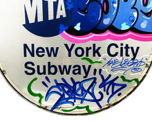 Load image into Gallery viewer, COPE2 &#39;MTA Cope NYC 3&#39; Hand-Painted Real Subway Sign - Signari Gallery 
