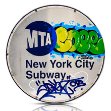 Load image into Gallery viewer, COPE2 &#39;MTA Cope NYC&#39; Hand-Painted Real Subway Sign - Signari Gallery 