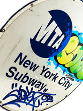 Load image into Gallery viewer, COPE2 &#39;MTA Cope NYC&#39; Hand-Painted Real Subway Sign - Signari Gallery 
