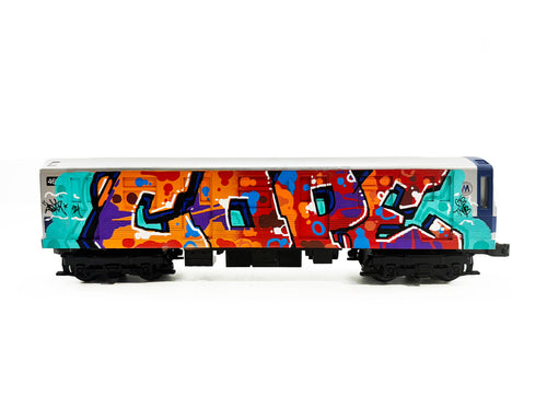 COPE2 'Metro 4699' (2024) Hand-Painted MTH NYC Subway Train Car - Signari Gallery 