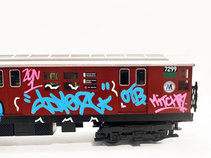 COPE2 'Metro 7299' Hand-Painted MTH NYC Subway Train Car - Signari Gallery 