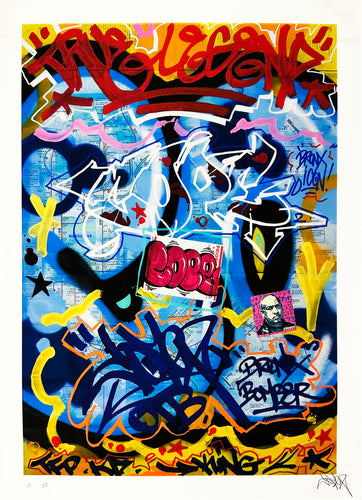 COPE2 'NYC Subway Map VII' (True Legend) Archival Pigment Print - Signari Gallery 