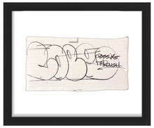 Load image into Gallery viewer, COPE2 &#39;Passing Through Tag&#39; (2022) Hand-Signed Framed Cardboard Cut