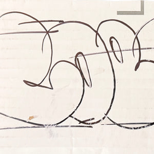COPE2 'Passing Through Tag' (2022) Hand-Signed Framed Cardboard Cut