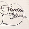 COPE2 'Passing Through Tag' (2022) Hand-Signed Framed Cardboard Cut