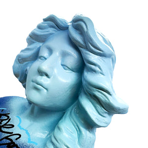 COPE2 'True Goddess' (2025) Hand-Painted Young Woman Ceramic Bust