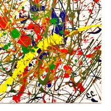 Load image into Gallery viewer, COREY COGHLAN &#39;Inspired&#39; (2014) Original Paint Splatter on Wrapped Canvas