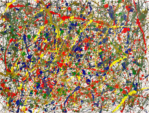 COREY COGHLAN 'Inspired' (2014) Original Paint Splatter on Wrapped Canvas - Signari Gallery 