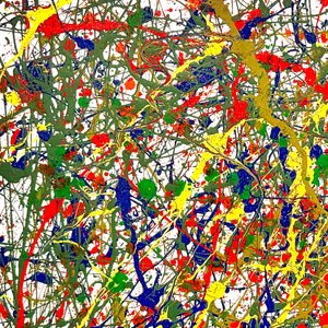 COREY COGHLAN 'Inspired' (2014) Original Paint Splatter on Wrapped Canvas