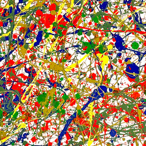 COREY COGHLAN 'Inspired' (2014) Original Paint Splatter on Wrapped Canvas