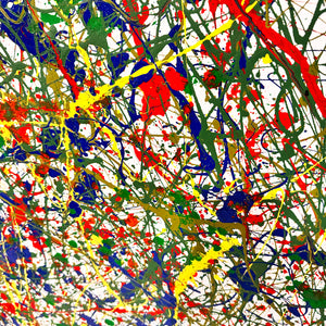 COREY COGHLAN 'Inspired' (2014) Original Paint Splatter on Wrapped Canvas