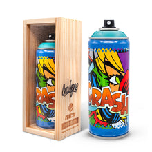 Load image into Gallery viewer, CRASH 'MTN Spray Paint Can' (2023) Limited Edition in Wood Display