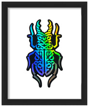 Load image into Gallery viewer, CRYPTIK &#39;Ataxia&#39; (2018) Framed Promotional Holographic Decal - Signari Gallery 