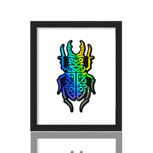 CRYPTIK 'Ataxia' (2018) Framed Promotional Holographic Decal - Signari Gallery 