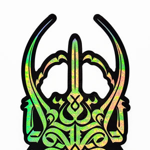 CRYPTIK 'Rhino Beetle' (2018) Framed Promotional Holographic Decal - Signari Gallery 