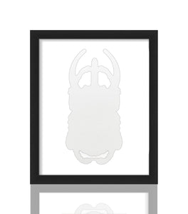 CRYPTIK 'Rhino Beetle' (2018) Framed Promotional Holographic Decal - Signari Gallery 