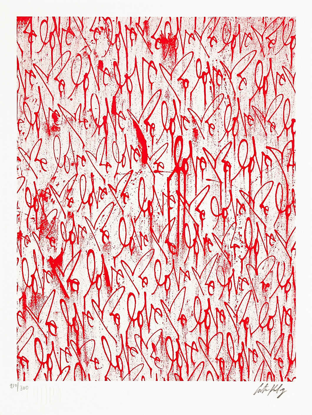 CURTIS KULIG 'Love Me, Red Friday' (2018) Screen Print