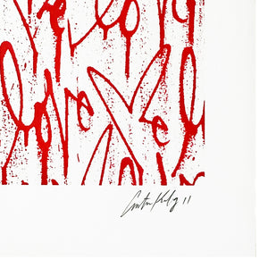 CURTIS KULIG 'Love Me, Red Friday' (2011) Oversized Silkscreen Print