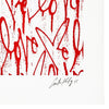 CURTIS KULIG 'Love Me, Red Friday' (2011) Oversized Silkscreen Print