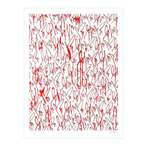 CURTIS KULIG 'Love Me, Red Friday' (2011) Oversized Silkscreen Print