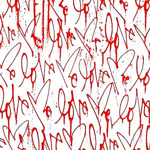 CURTIS KULIG 'Love Me, Red Friday' (2011) Oversized Silkscreen Print