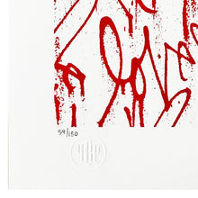 Load image into Gallery viewer, CURTIS KULIG &#39;Love Me, Red Friday&#39; (2011) Oversized Silkscreen Print