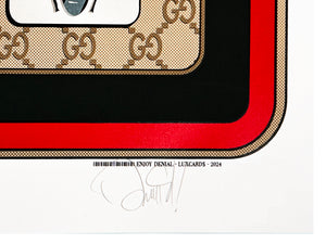 DENIAL 'Luxury Credit Card: Gucci' (2024) Screen Print