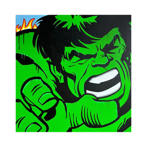 DVERSO 'Hulk Mania' (2024) Original on 3D Canvas - Signari Gallery 